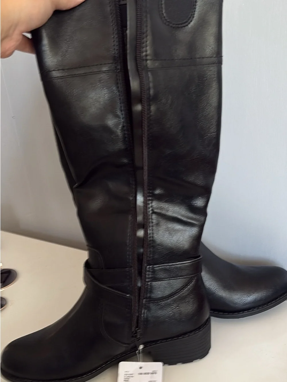 St. John's Bay Black Knee-High Riding Boots